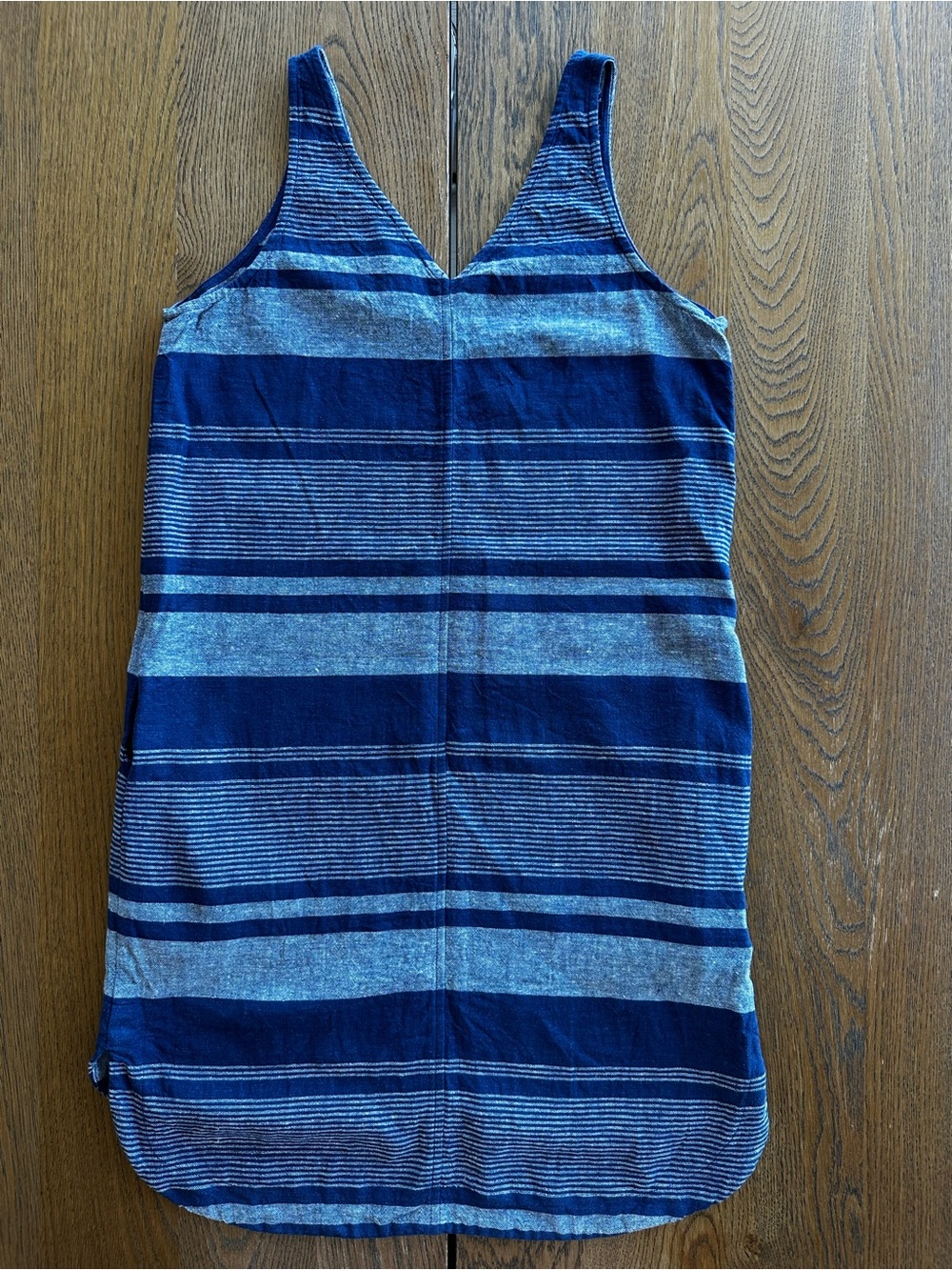 LOFT Outlet Lounge Resort Beach Summer Dress Stripe Linen Blend Women's Size XS - Picture 3 of 10